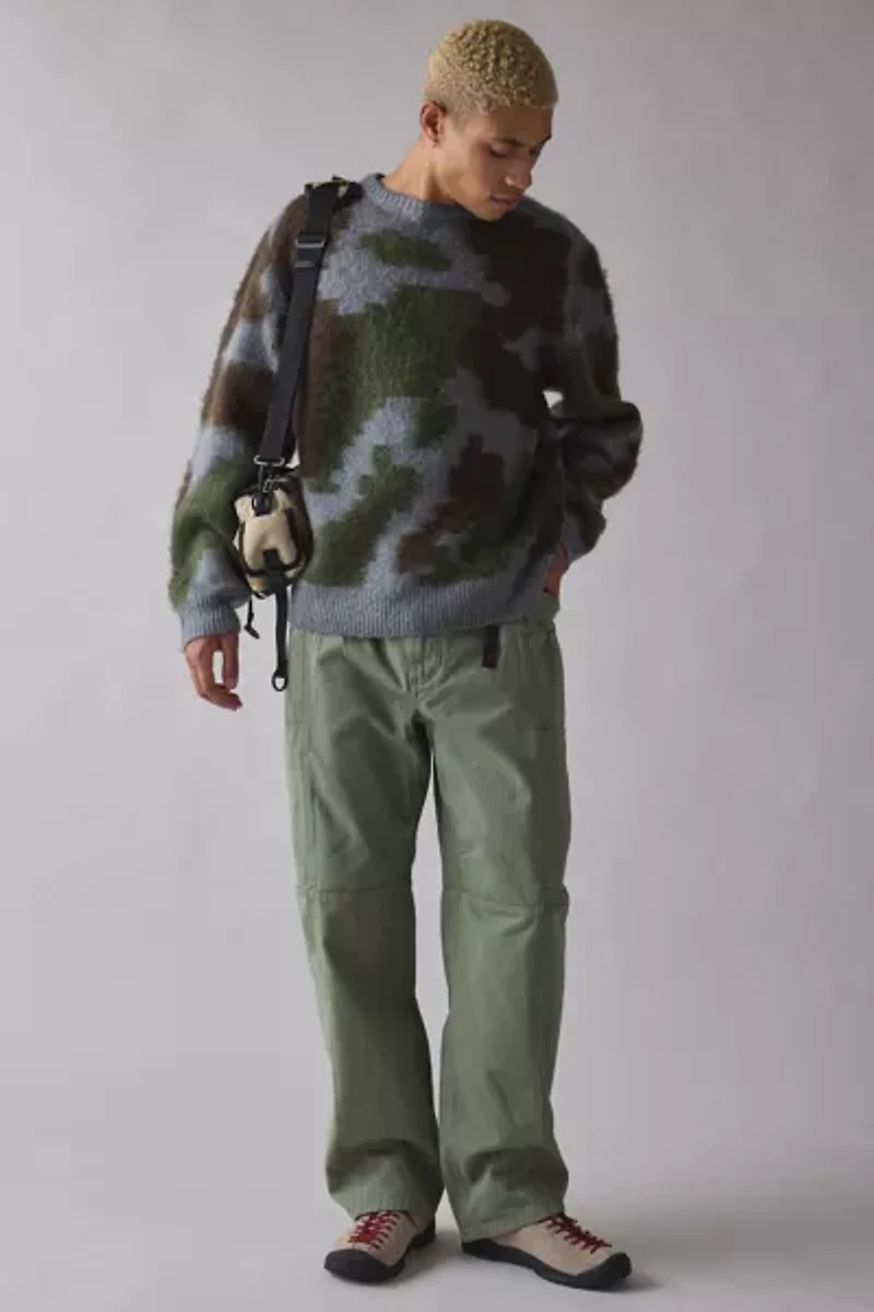 Gramicci Camo Pattern Crew Neck Sweater