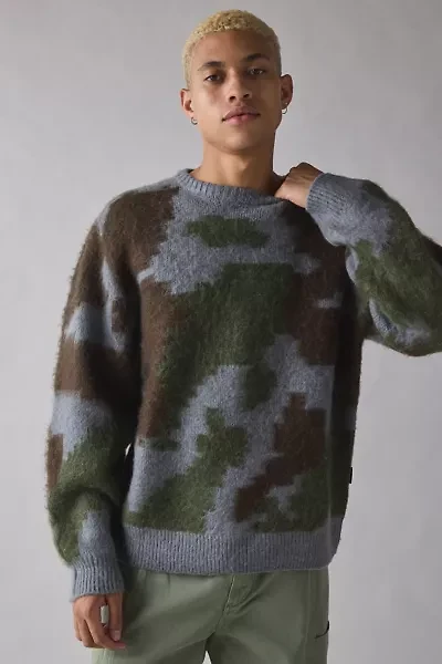 Gramicci Camo Pattern Crew Neck Sweater