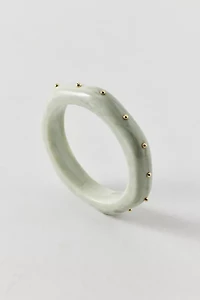 Metal Studded Chunky Bangle Bracelet