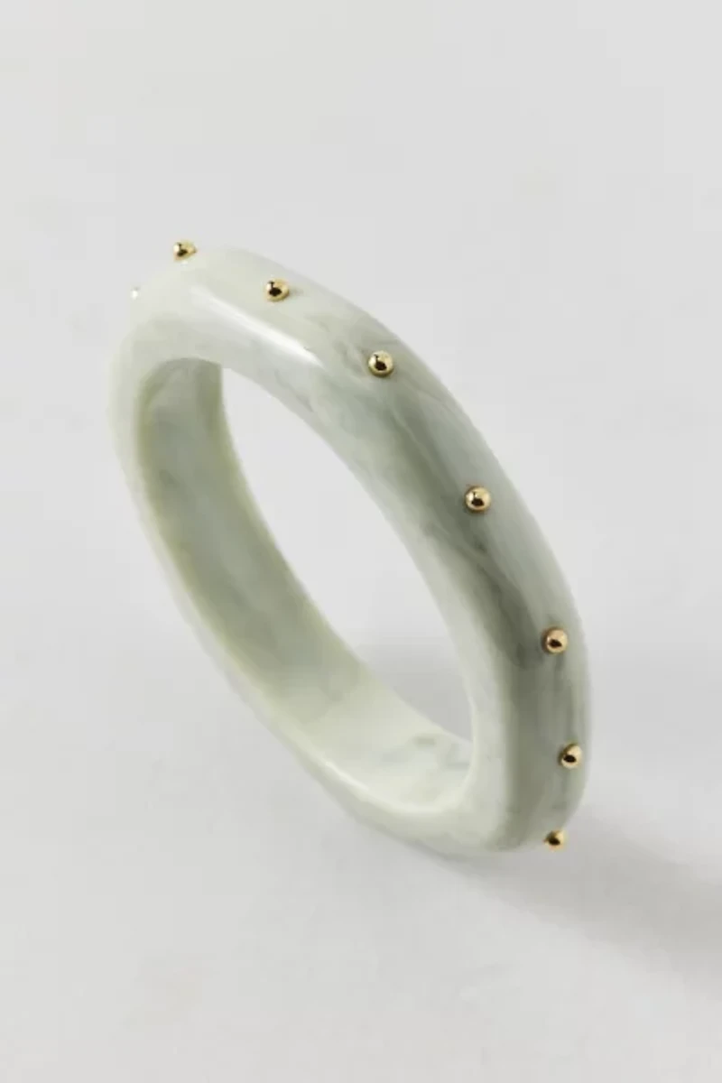 Metal Studded Chunky Bangle Bracelet