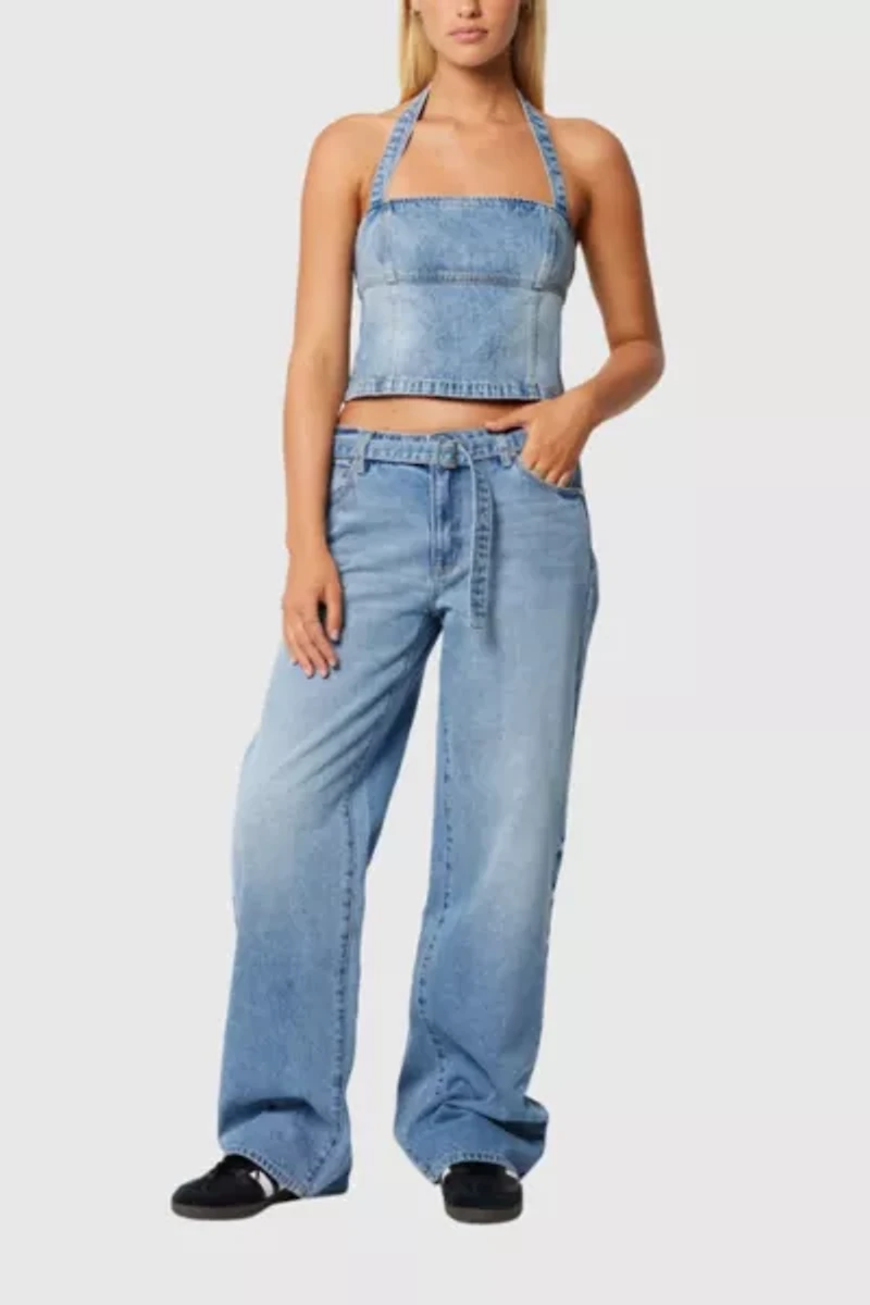 Abrand 99 Low Baggy Belted Jean