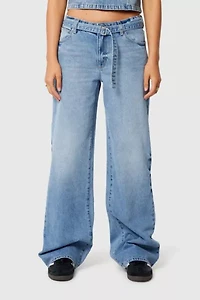 Abrand 99 Low Baggy Belted Jean