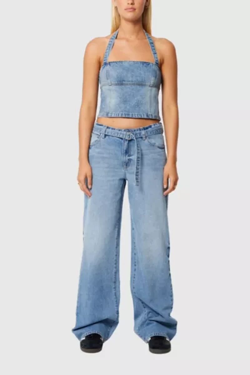 Abrand 99 Low Baggy Belted Jean