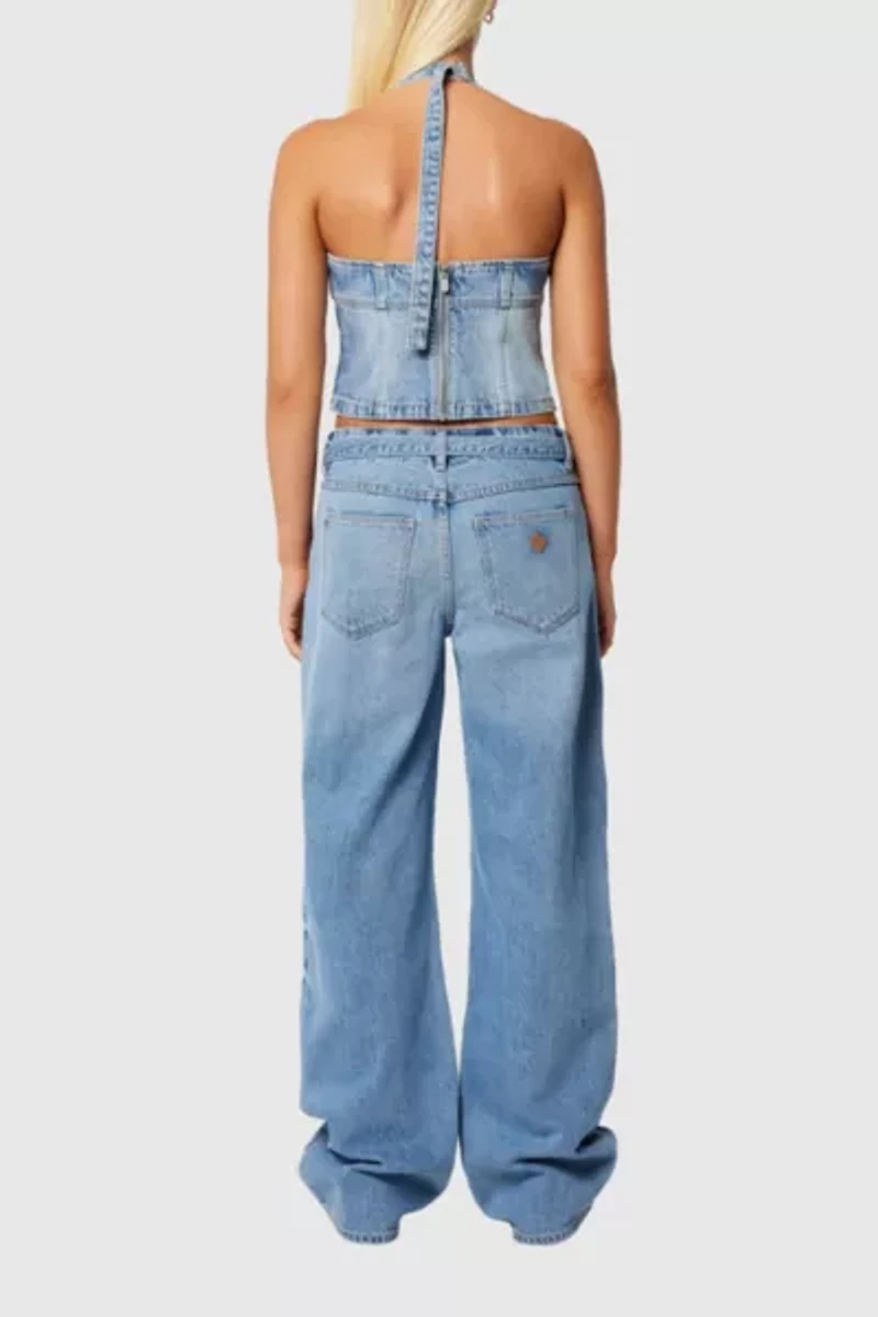 Abrand 99 Low Baggy Belted Jean