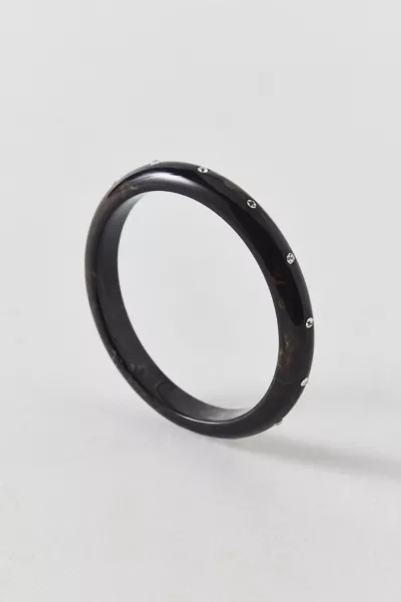 Rhinestone Studded Bangle Bracelet