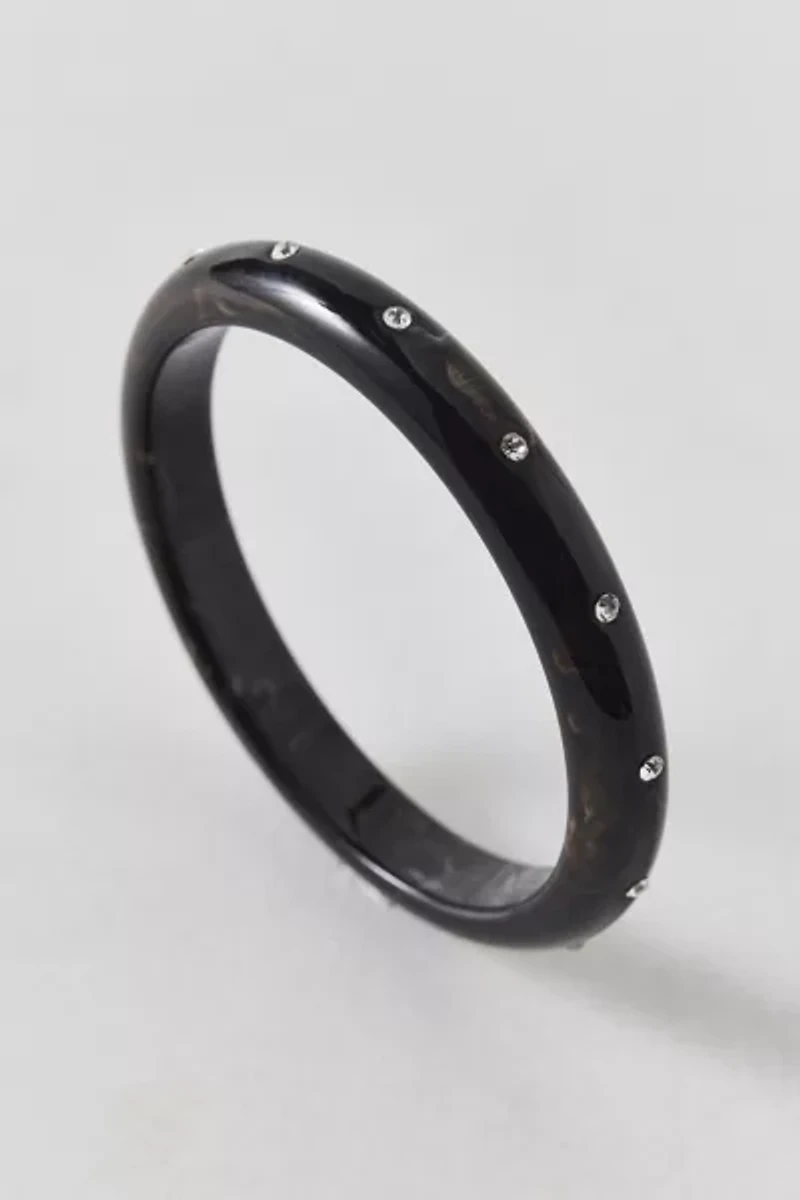 Rhinestone Studded Bangle Bracelet