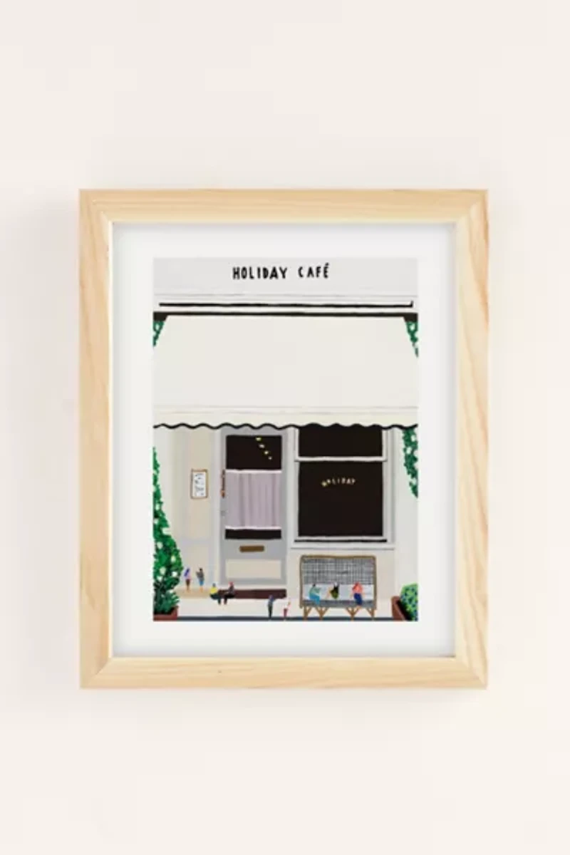 Helo Birdie Holiday Café Art Print