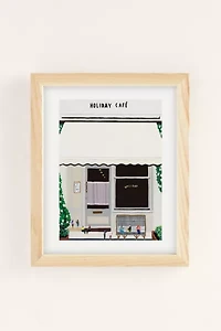 Helo Birdie Holiday Café Art Print