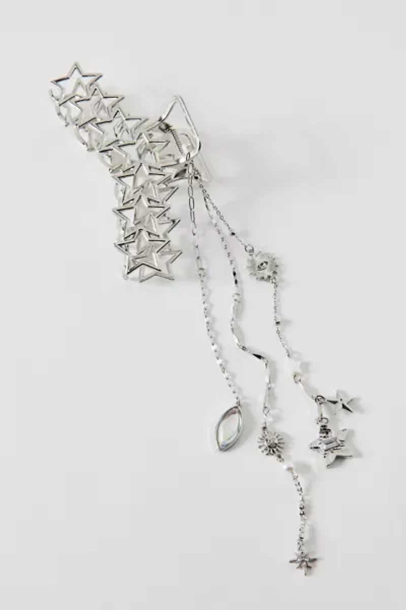 Multi-Star Charm Dangle Claw Clip