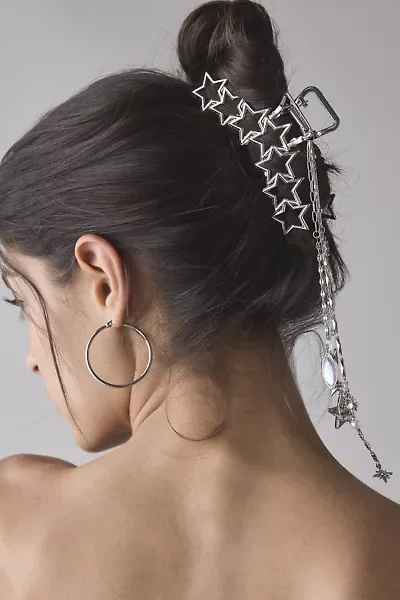 Multi-Star Charm Dangle Claw Clip