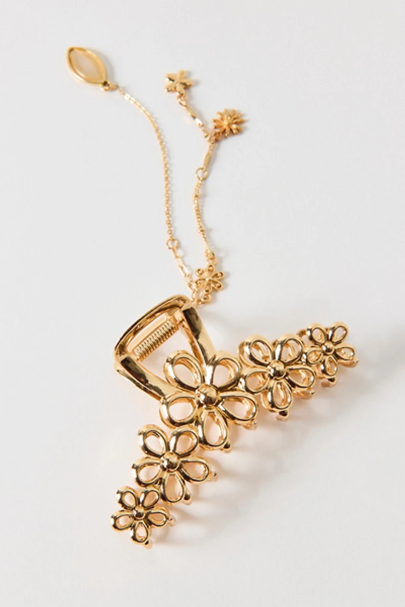 Multi-Star Charm Dangle Claw Clip