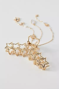 Multi-Star Charm Dangle Claw Clip