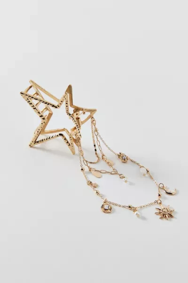 Star Charm Dangle Claw Clip