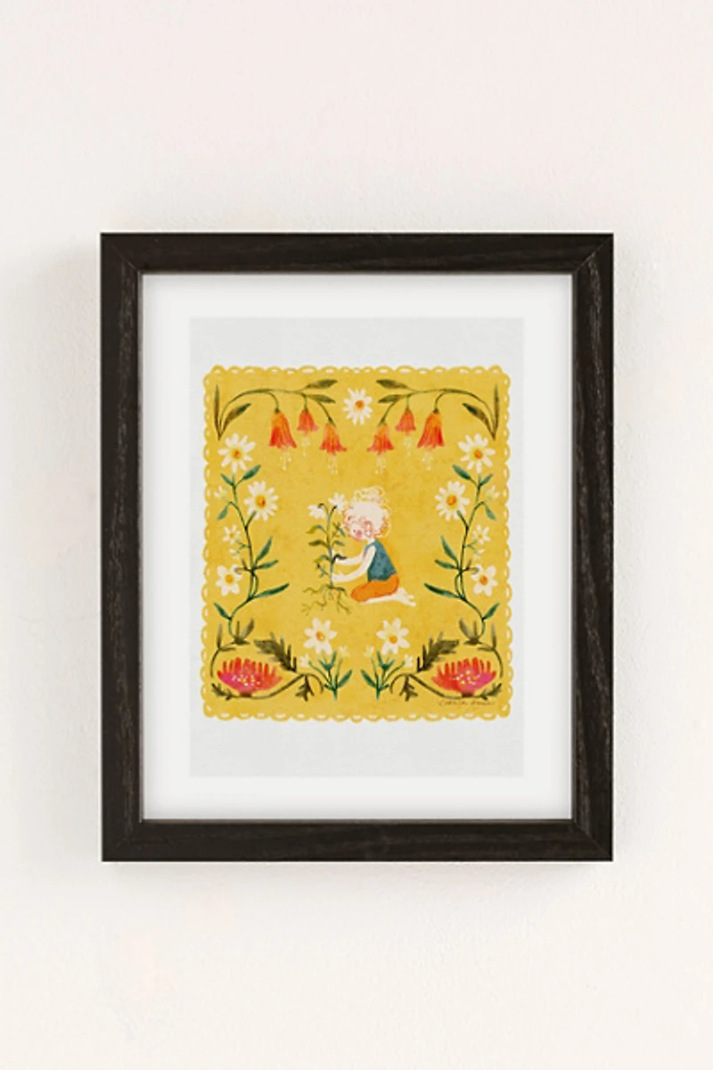 Chrystal Phegley Evie Loves To Garden Art Print