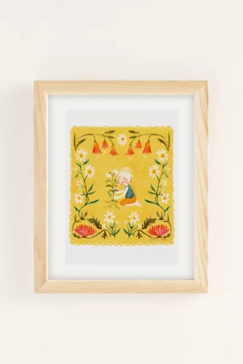 Chrystal Phegley Evie Loves To Garden Art Print