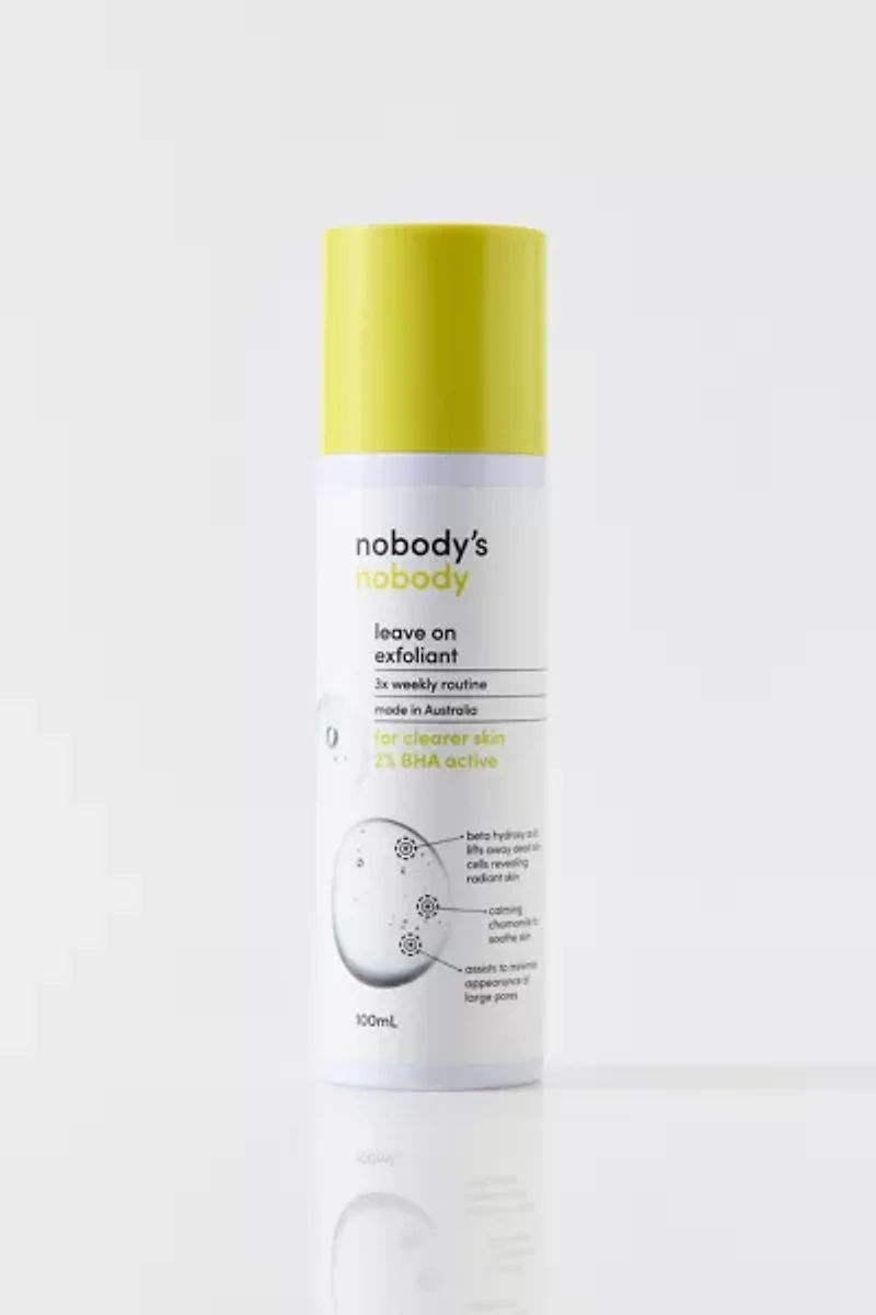 Nobody’s Nobody Leave-On Exfoliant Toner