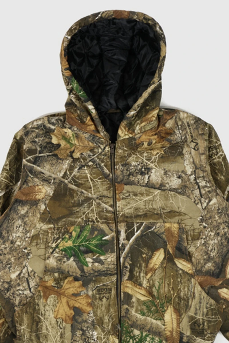 Reworked Camo Hooded Jacket