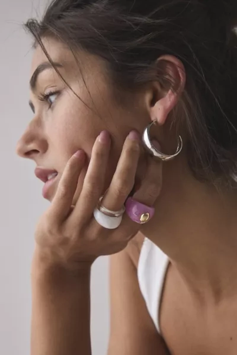 Gali Chunky Acrylic Ring Set