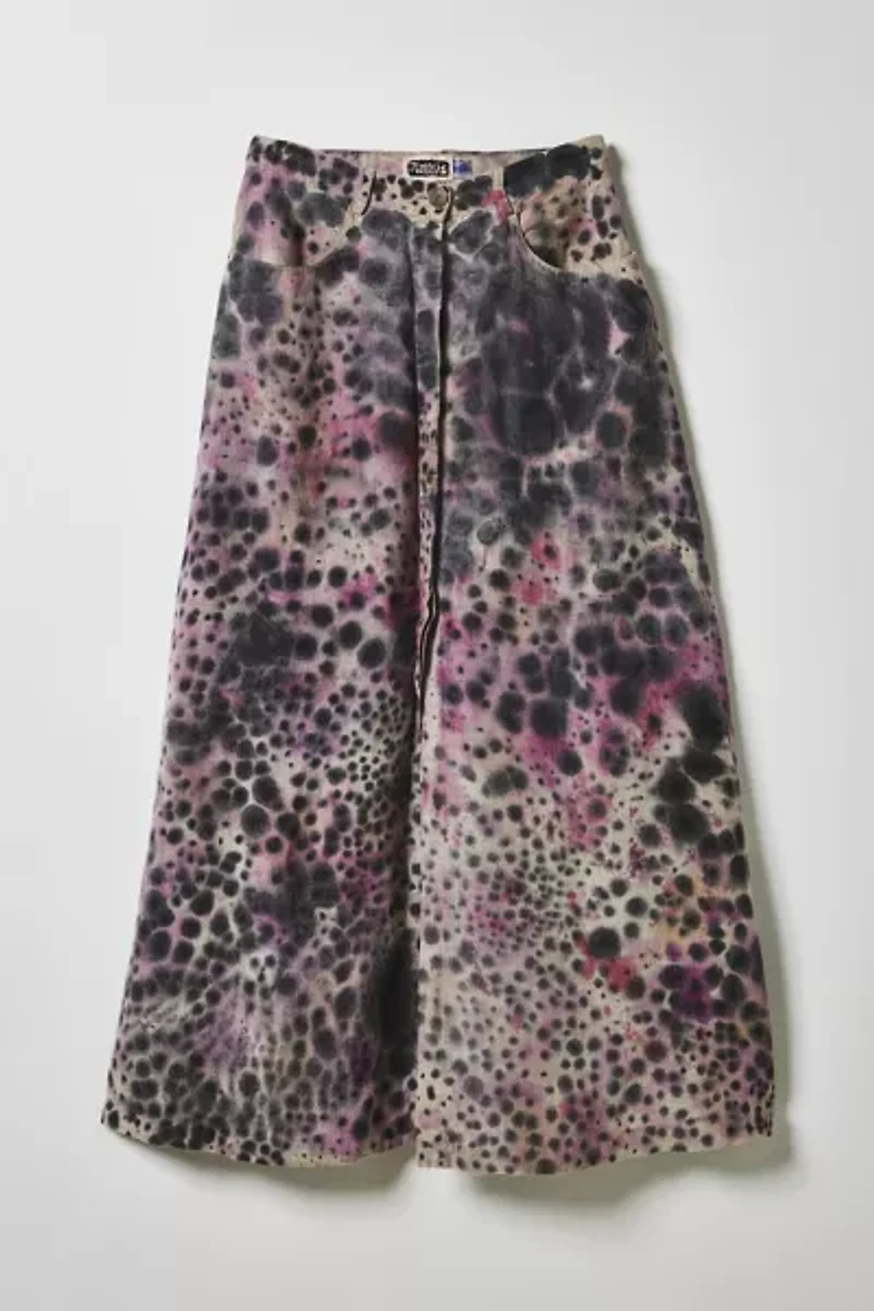 Vintage By Fruits Of Venus Hand Painted Midi Skirt