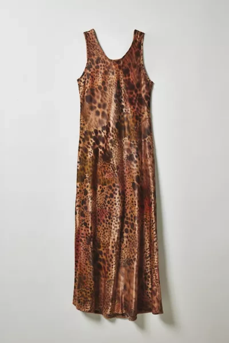 Vintage By Fruits Of Venus Dewy Hand Painted Midi Dress