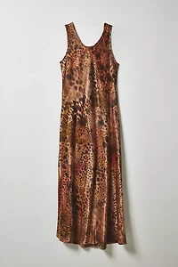 Vintage By Fruits Of Venus Dewy Hand Painted Midi Dress