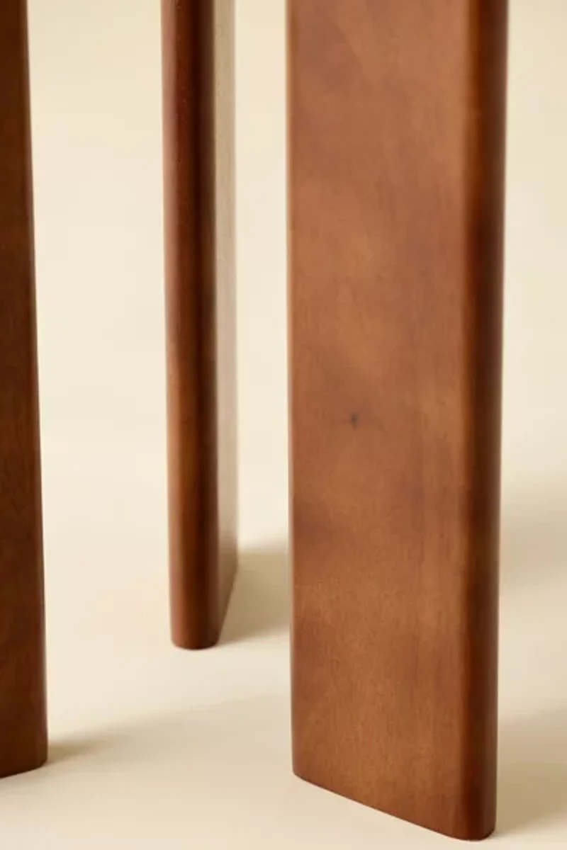 Simple Round Wood Side Table