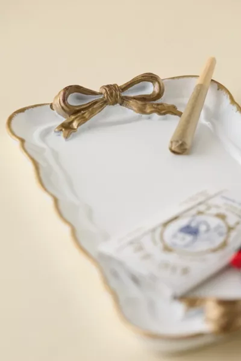 Bow Ceramic Rolling Tray