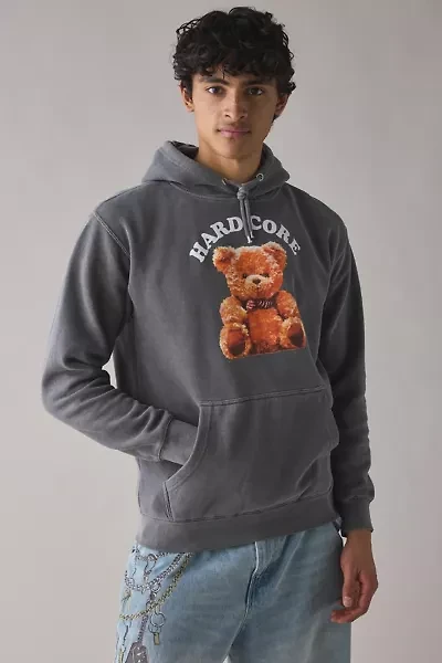 Hardcore Teddy Bear Graphic Hoodie Sweatshirt