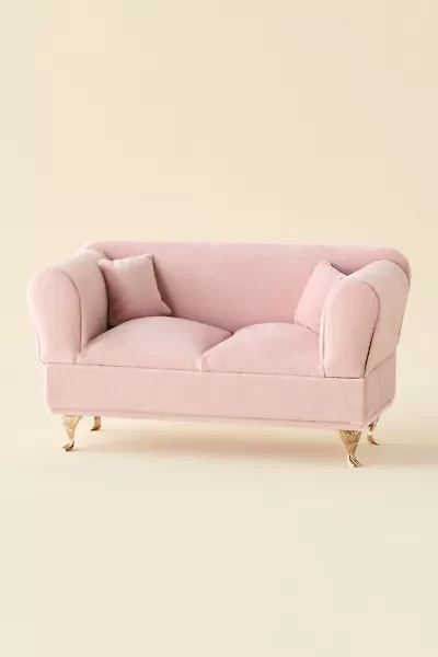 Velvet Sofa Shaped Jewelry Box