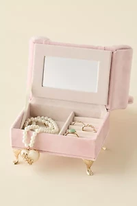 Velvet Arm Chair Jewelry Box