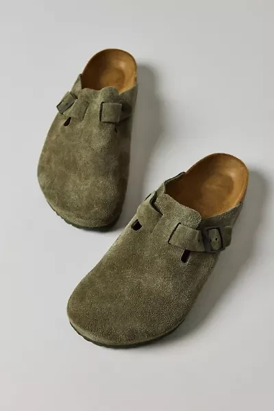 Birkenstock Men's Boston Suede Clogs