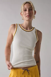 THE UPSIDE Kristy Rib Stripe Cropped Tank Top