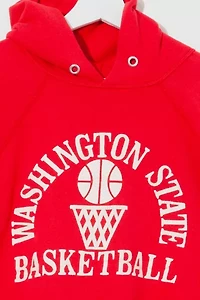 Vintage 1980s Washington State Basketball Hoodie Sweatshirt