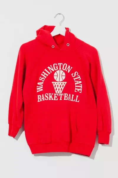 Vintage 1980s Washington State Basketball Hoodie Sweatshirt