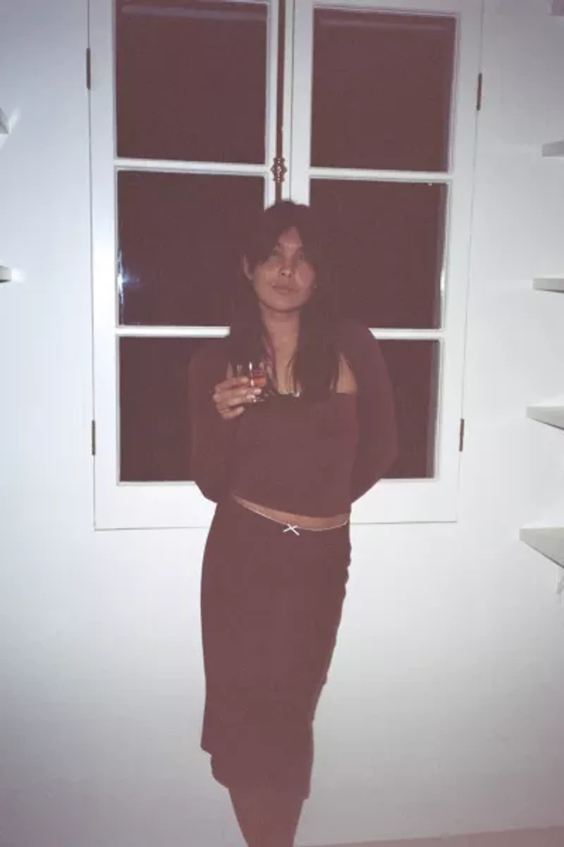RAT BOI Midi Slip Skirt