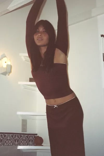 RAT BOI Midi Slip Skirt