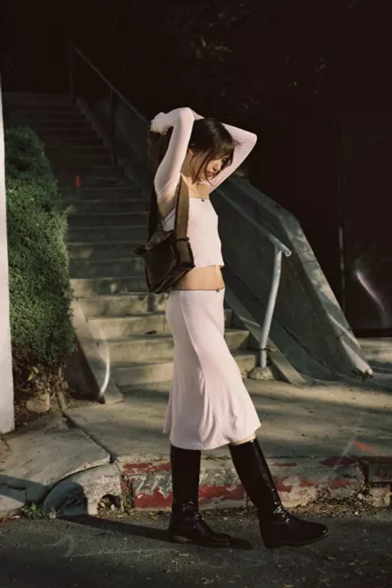 RAT BOI Midi Slip Skirt