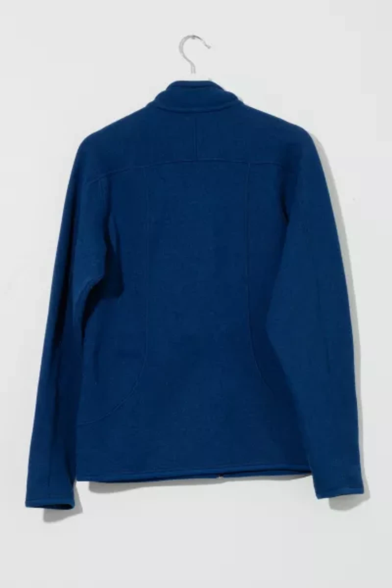 Vintage Y2K Patagonia Navy Blue Woven Fleece Zipper Jacket