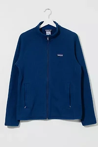 Vintage Y2K Patagonia Navy Blue Woven Fleece Zipper Jacket