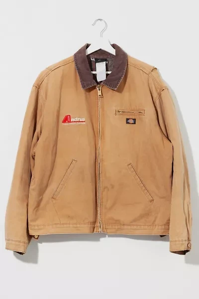Vintage Y2K Distressed Dickies Brown Canvas Work Jacket