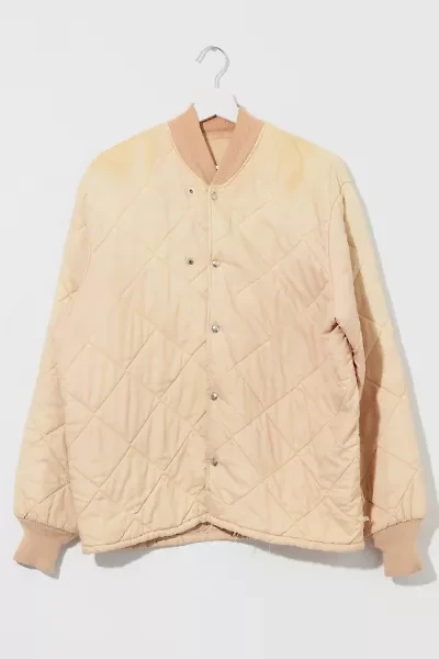 Vintage 1960s Distressed Thermal Quilted Jacket