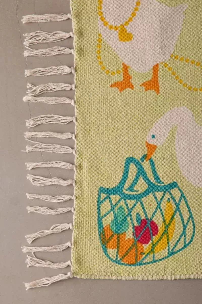 Cheeky Goose Printed Rug
