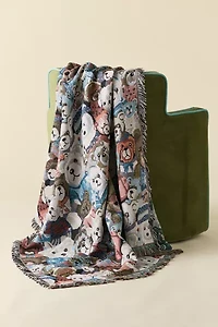Teddy Bear Tapestry Throw Blanket