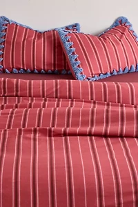 Stella Striped Tufted Edge Duvet Cover