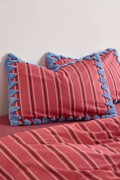 Stella Striped Tufted Edge Sham Set