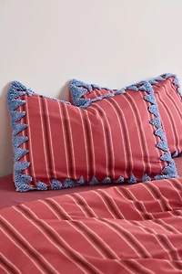 Stella Striped Tufted Edge Sham Set