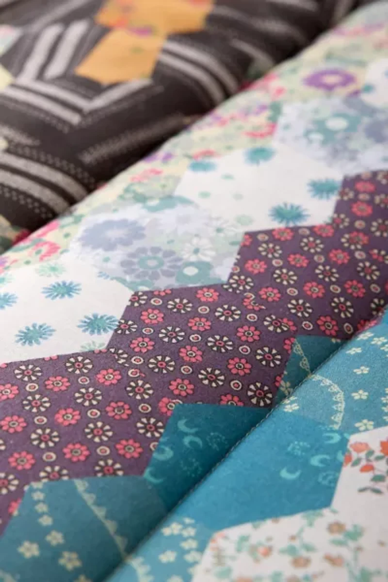 Starry Patched Reversible Quilt