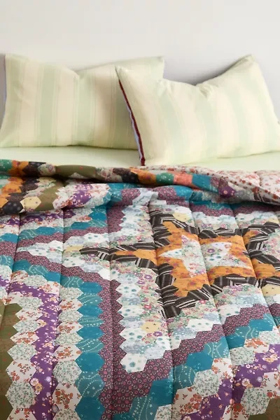 Starry Patched Reversible Quilt