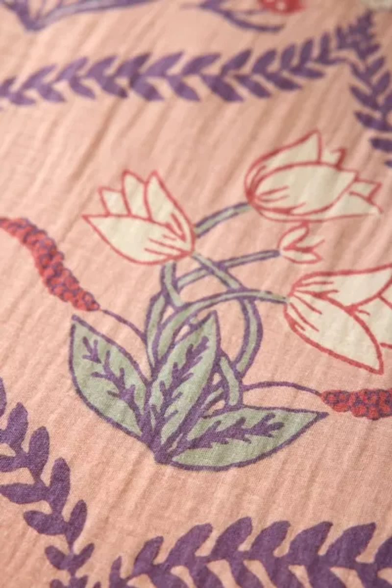 Waverly Floral Boho Gauze Duvet Cover