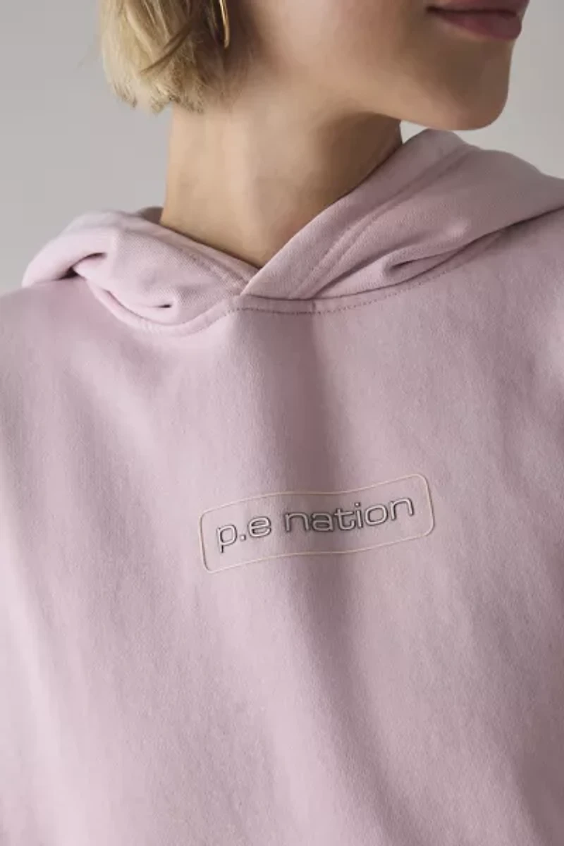 P.E Nation Peak Embroidered Graphic Hoodie Sweatshirt